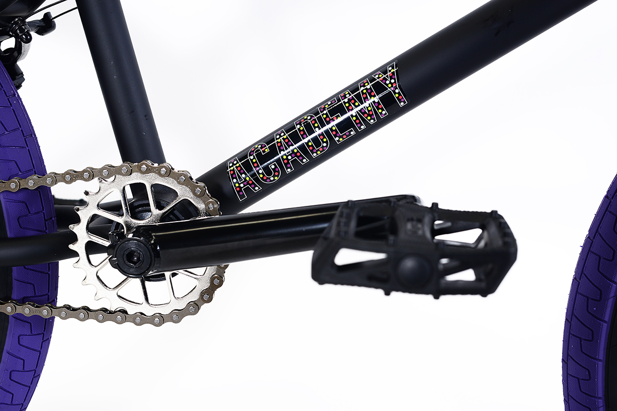 Rower BMX Academy Entrant 9 Matte Black / Purple : AveDistro