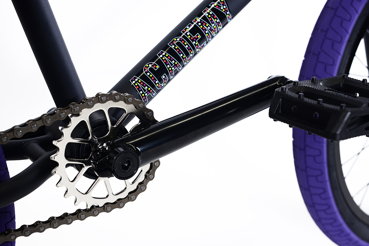 Rower BMX Academy Entrant 9 Matte Black / Purple : AveDistro